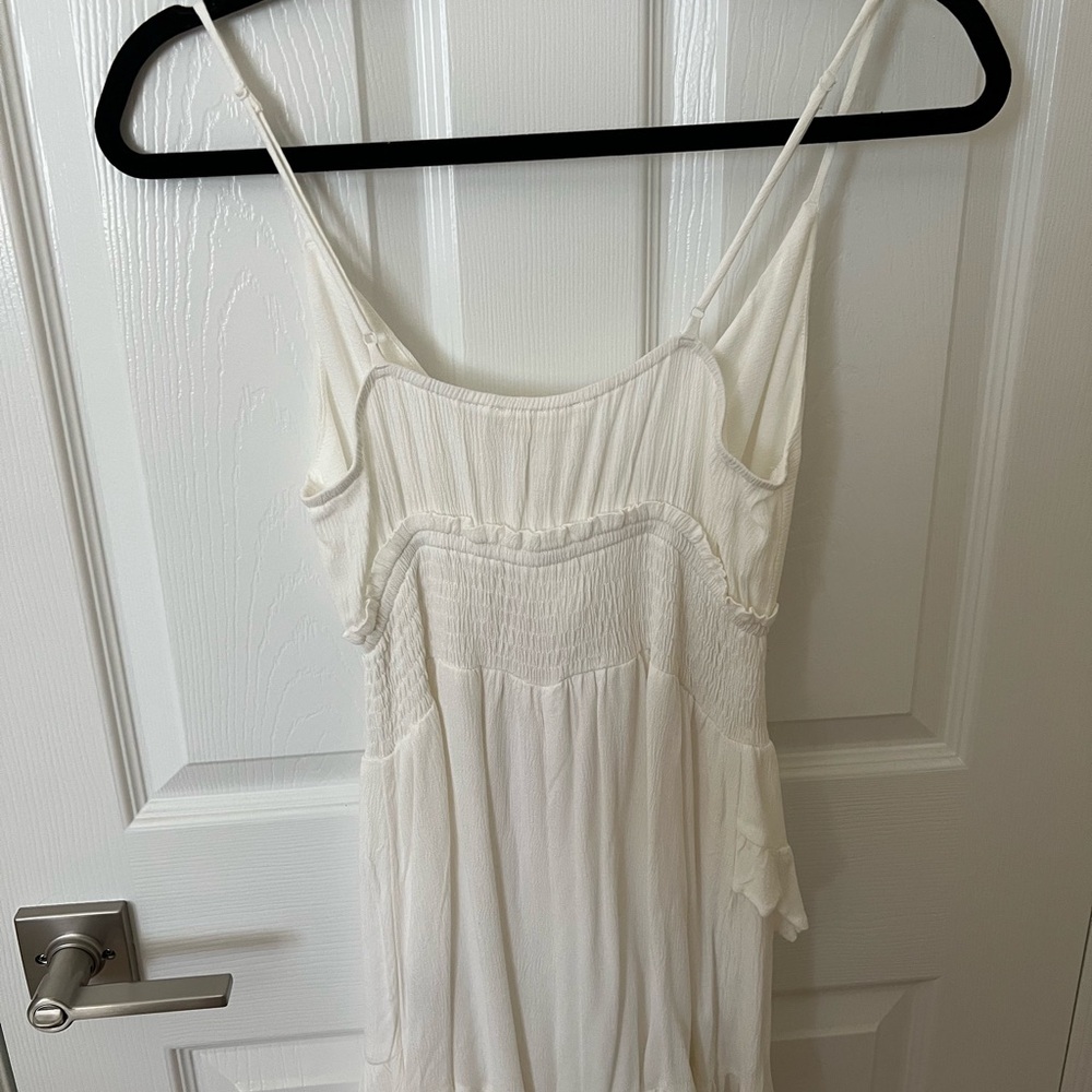 White Ruffle Romper - Picture 4 of 4